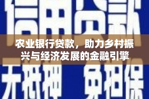 息县农业银行贷款，助力乡村振兴与经济发展的金融引擎