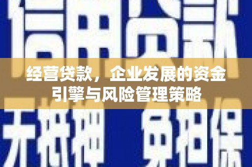 息县经营贷款，企业发展的资金引擎与风险管理策略