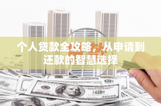 息县个人贷款全攻略，从申请到还款的智慧选择