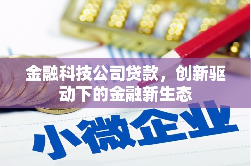息县金融科技公司贷款，创新驱动下的金融新生态
