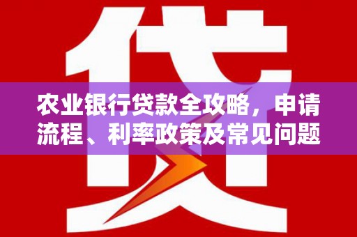 息县农业银行贷款全攻略，申请流程、利率政策及常见问题解析