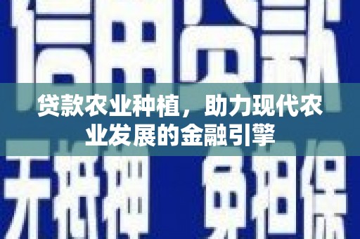 息县贷款农业种植，助力现代农业发展的金融引擎