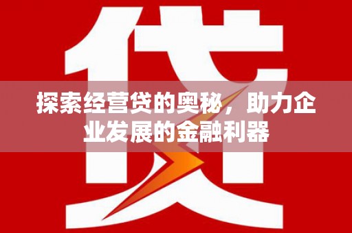 息县探索经营贷的奥秘，助力企业发展的金融利器