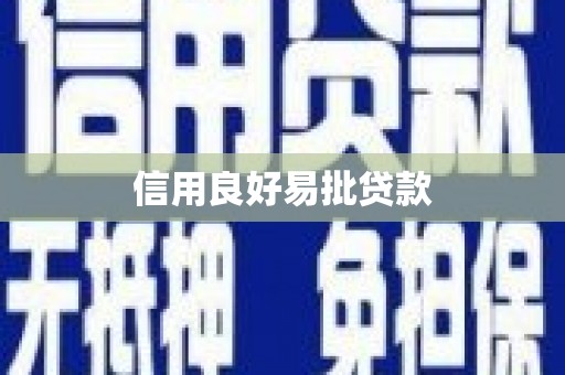 息县信用良好易批贷款