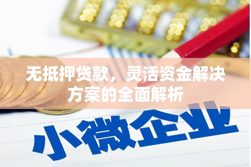 息县无抵押贷款，灵活资金解决方案的全面解析