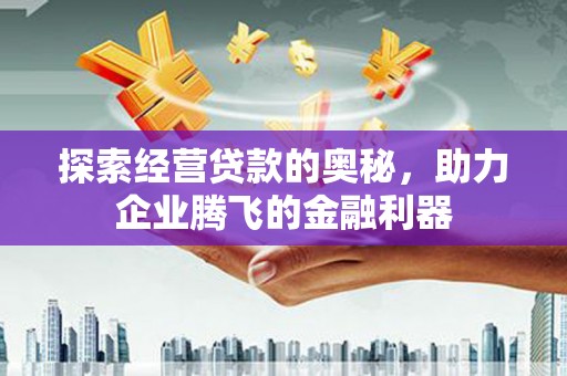 息县探索经营贷款的奥秘，助力企业腾飞的金融利器