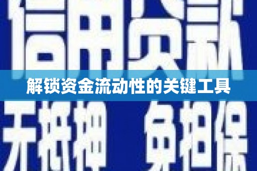 息县解锁资金流动性的关键工具