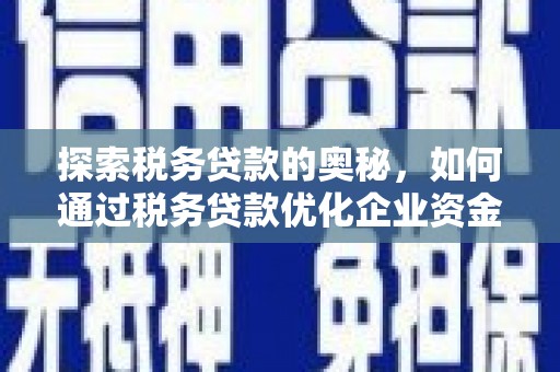 息县探索税务贷款的奥秘，如何通过税务贷款优化企业资金流