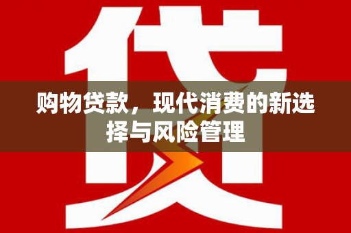 息县购物贷款，现代消费的新选择与风险管理