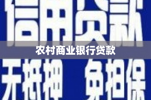 息县农村商业银行贷款