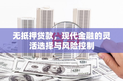息县无抵押贷款，现代金融的灵活选择与风险控制