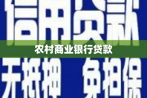 息县农村商业银行贷款