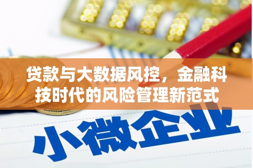 息县贷款与大数据风控，金融科技时代的风险管理新范式