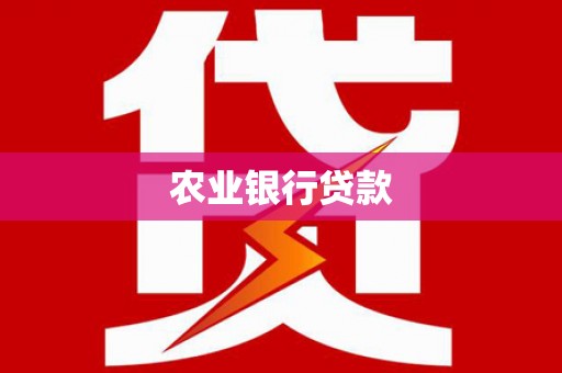 息县农业银行贷款