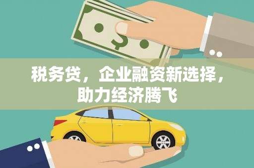 息县税务贷，企业融资新选择，助力经济腾飞