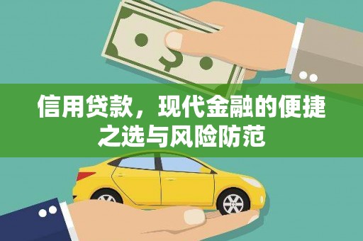 息县信用贷款，现代金融的便捷之选与风险防范
