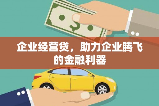 息县企业经营贷，助力企业腾飞的金融利器