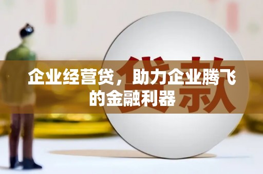 息县企业经营贷，助力企业腾飞的金融利器