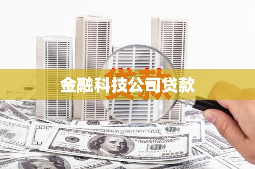息县金融科技公司贷款