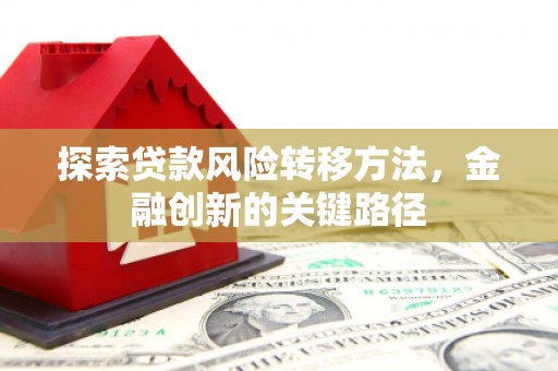 息县探索贷款风险转移方法，金融创新的关键路径