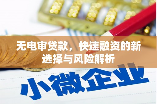 息县无电审贷款，快速融资的新选择与风险解析