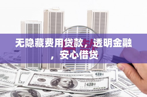 息县无隐藏费用贷款，透明金融，安心借贷