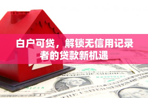 息县白户可贷，解锁无信用记录者的贷款新机遇