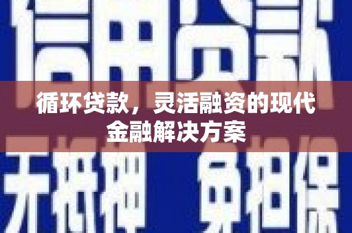 息县循环贷款，灵活融资的现代金融解决方案