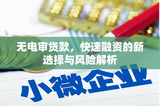 息县无电审贷款，快速融资的新选择与风险解析