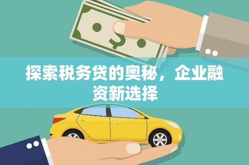 息县探索税务贷的奥秘，企业融资新选择