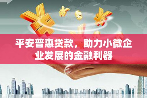 息县平安普惠贷款，助力小微企业发展的金融利器