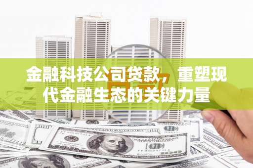 息县金融科技公司贷款，重塑现代金融生态的关键力量