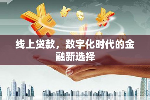 息县线上贷款，数字化时代的金融新选择