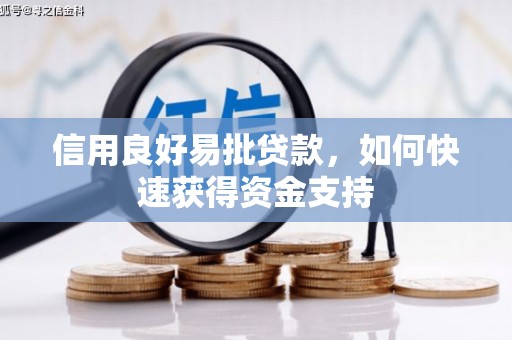 息县信用良好易批贷款，如何快速获得资金支持