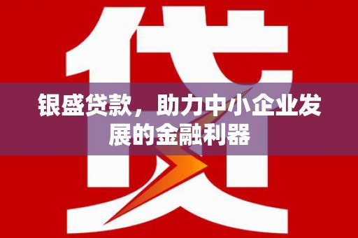 息县银盛贷款，助力中小企业发展的金融利器