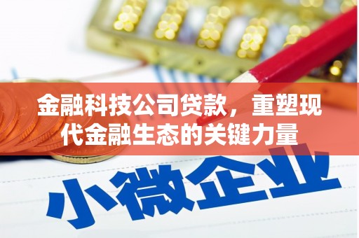 息县金融科技公司贷款，重塑现代金融生态的关键力量