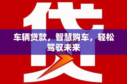 息县车辆贷款，智慧购车，轻松驾驭未来