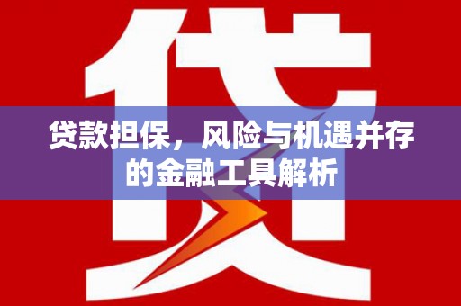 息县贷款担保，风险与机遇并存的金融工具解析