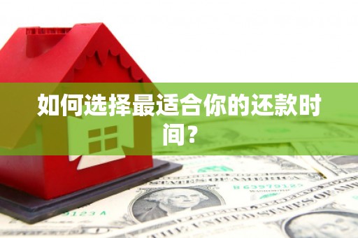 息县如何选择最适合你的还款时间？