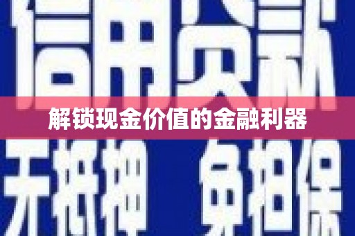 息县解锁现金价值的金融利器