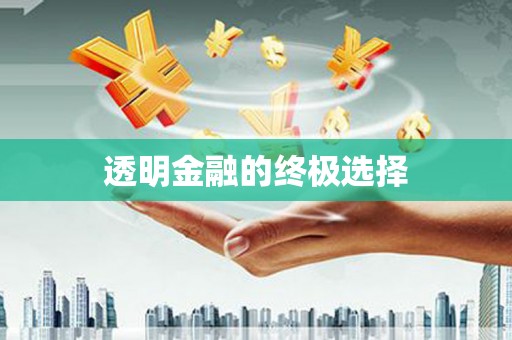 息县透明金融的终极选择