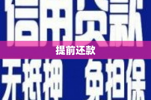 息县提前还款