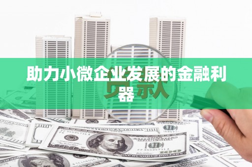 息县助力小微企业发展的金融利器