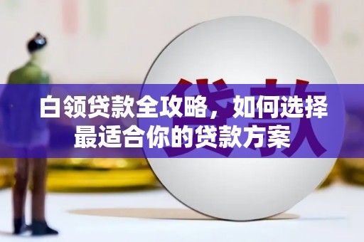 息县白领贷款全攻略，如何选择最适合你的贷款方案